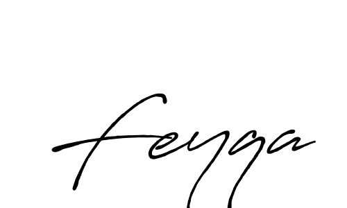 How to make Feyqa signature? Antro_Vectra_Bolder is a professional autograph style. Create handwritten signature for Feyqa name. Feyqa signature style 7 images and pictures png