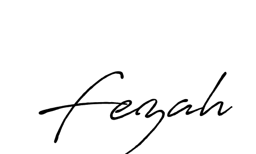Create a beautiful signature design for name Fezah. With this signature (Antro_Vectra_Bolder) fonts, you can make a handwritten signature for free. Fezah signature style 7 images and pictures png