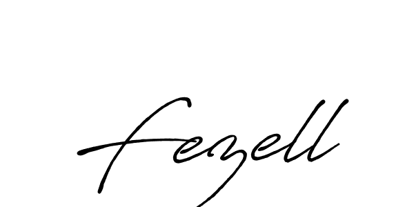 Use a signature maker to create a handwritten signature online. With this signature software, you can design (Antro_Vectra_Bolder) your own signature for name Fezell. Fezell signature style 7 images and pictures png