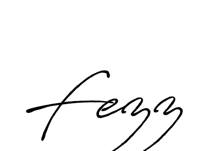 Also we have Fezz name is the best signature style. Create professional handwritten signature collection using Antro_Vectra_Bolder autograph style. Fezz signature style 7 images and pictures png