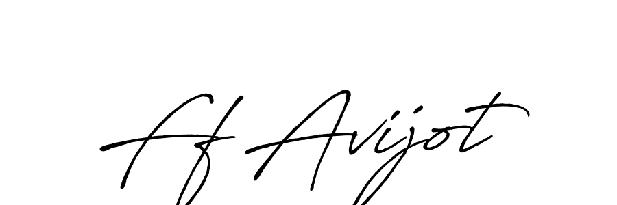 Also You can easily find your signature by using the search form. We will create Ff Avijot name handwritten signature images for you free of cost using Antro_Vectra_Bolder sign style. Ff Avijot signature style 7 images and pictures png
