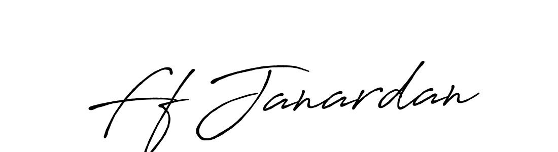 The best way (Antro_Vectra_Bolder) to make a short signature is to pick only two or three words in your name. The name Ff Janardan include a total of six letters. For converting this name. Ff Janardan signature style 7 images and pictures png