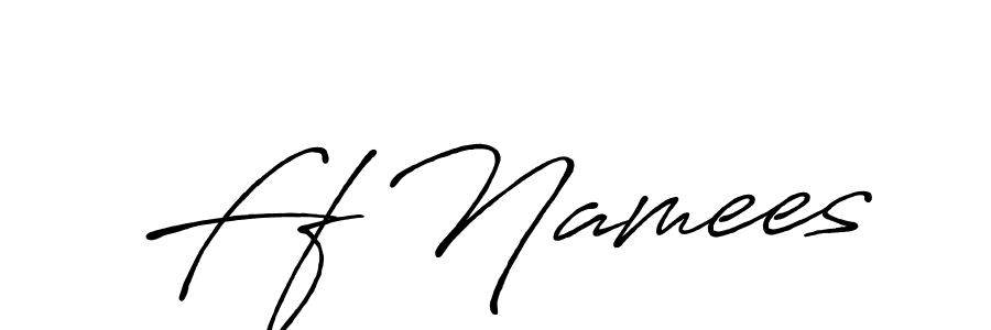 Also You can easily find your signature by using the search form. We will create Ff Namees name handwritten signature images for you free of cost using Antro_Vectra_Bolder sign style. Ff Namees signature style 7 images and pictures png