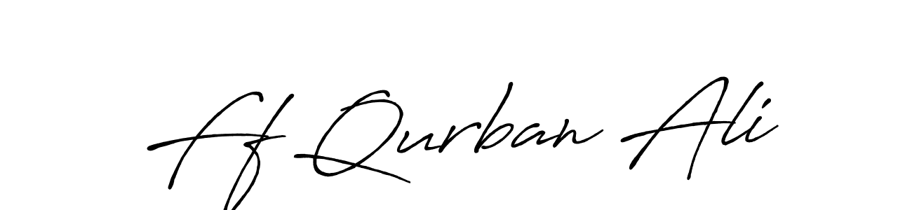 How to make Ff Qurban Ali signature? Antro_Vectra_Bolder is a professional autograph style. Create handwritten signature for Ff Qurban Ali name. Ff Qurban Ali signature style 7 images and pictures png