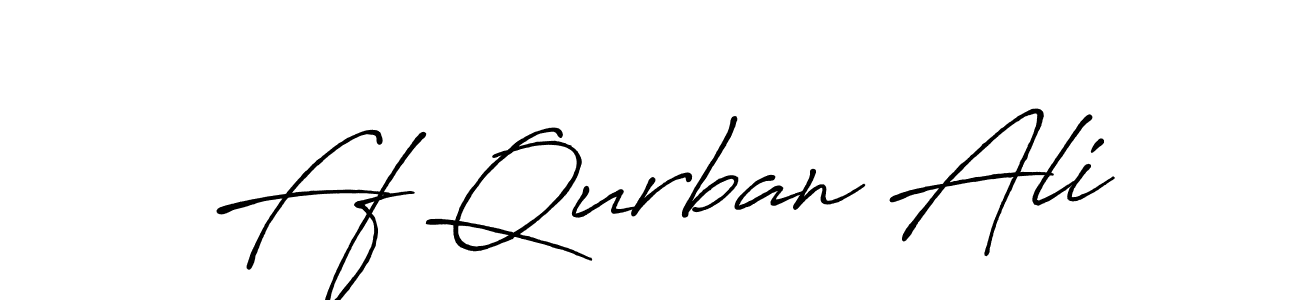 How to make Ff Qurban Ali signature? Antro_Vectra_Bolder is a professional autograph style. Create handwritten signature for Ff Qurban Ali name. Ff Qurban Ali signature style 7 images and pictures png