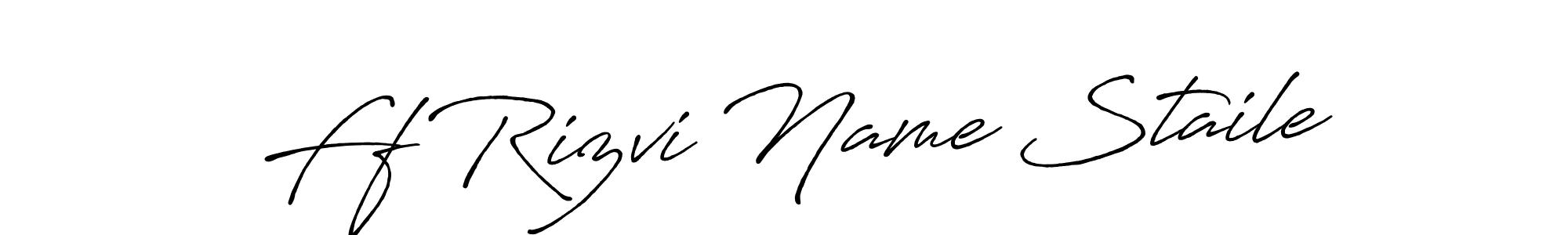 Antro_Vectra_Bolder is a professional signature style that is perfect for those who want to add a touch of class to their signature. It is also a great choice for those who want to make their signature more unique. Get Ff Rizvi Name Staile name to fancy signature for free. Ff Rizvi Name Staile signature style 7 images and pictures png