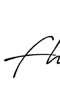 Also we have Fh name is the best signature style. Create professional handwritten signature collection using Antro_Vectra_Bolder autograph style. Fh signature style 7 images and pictures png