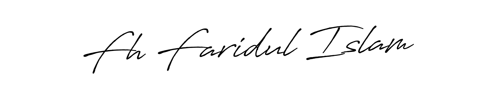 Antro_Vectra_Bolder is a professional signature style that is perfect for those who want to add a touch of class to their signature. It is also a great choice for those who want to make their signature more unique. Get Fh Faridul Islam name to fancy signature for free. Fh Faridul Islam signature style 7 images and pictures png