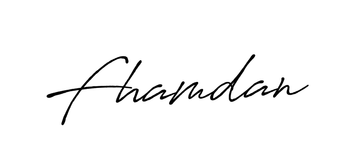 You should practise on your own different ways (Antro_Vectra_Bolder) to write your name (Fhamdan) in signature. don't let someone else do it for you. Fhamdan signature style 7 images and pictures png