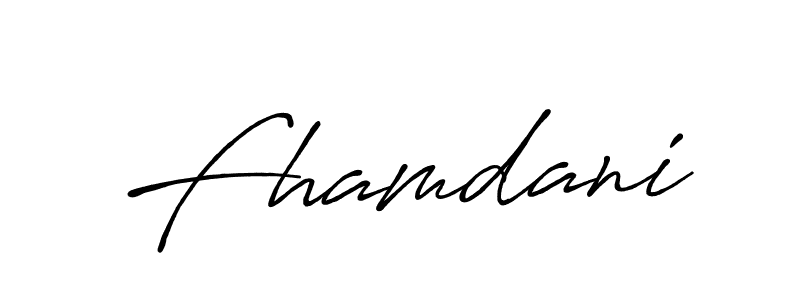 Once you've used our free online signature maker to create your best signature Antro_Vectra_Bolder style, it's time to enjoy all of the benefits that Fhamdani name signing documents. Fhamdani signature style 7 images and pictures png