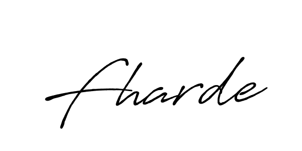 It looks lik you need a new signature style for name Fharde. Design unique handwritten (Antro_Vectra_Bolder) signature with our free signature maker in just a few clicks. Fharde signature style 7 images and pictures png