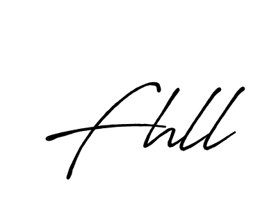 Design your own signature with our free online signature maker. With this signature software, you can create a handwritten (Antro_Vectra_Bolder) signature for name Fhll. Fhll signature style 7 images and pictures png