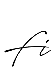 Use a signature maker to create a handwritten signature online. With this signature software, you can design (Antro_Vectra_Bolder) your own signature for name Fi. Fi signature style 7 images and pictures png