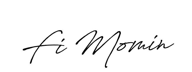 Similarly Antro_Vectra_Bolder is the best handwritten signature design. Signature creator online .You can use it as an online autograph creator for name Fi Momin. Fi Momin signature style 7 images and pictures png