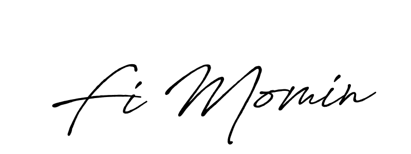 Similarly Antro_Vectra_Bolder is the best handwritten signature design. Signature creator online .You can use it as an online autograph creator for name Fi Momin. Fi Momin signature style 7 images and pictures png