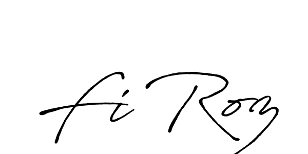 The best way (Antro_Vectra_Bolder) to make a short signature is to pick only two or three words in your name. The name Fi Roz include a total of six letters. For converting this name. Fi Roz signature style 7 images and pictures png