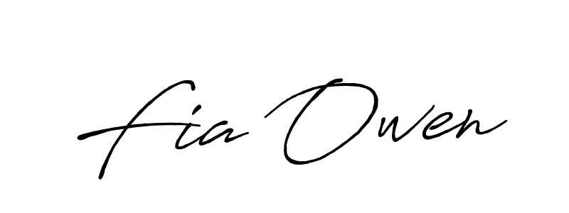 Design your own signature with our free online signature maker. With this signature software, you can create a handwritten (Antro_Vectra_Bolder) signature for name Fia Owen. Fia Owen signature style 7 images and pictures png