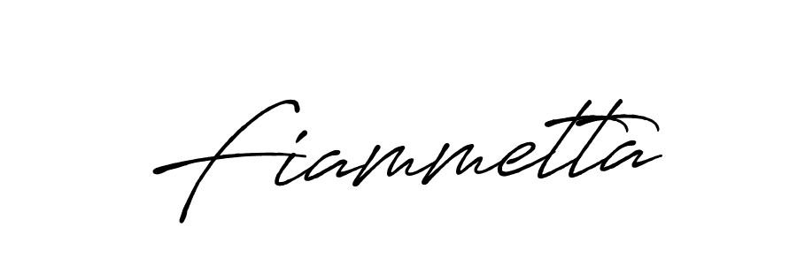 Create a beautiful signature design for name Fiammetta. With this signature (Antro_Vectra_Bolder) fonts, you can make a handwritten signature for free. Fiammetta signature style 7 images and pictures png