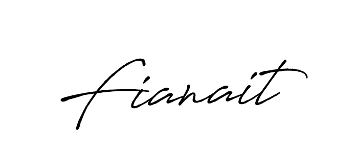 Use a signature maker to create a handwritten signature online. With this signature software, you can design (Antro_Vectra_Bolder) your own signature for name Fianait. Fianait signature style 7 images and pictures png