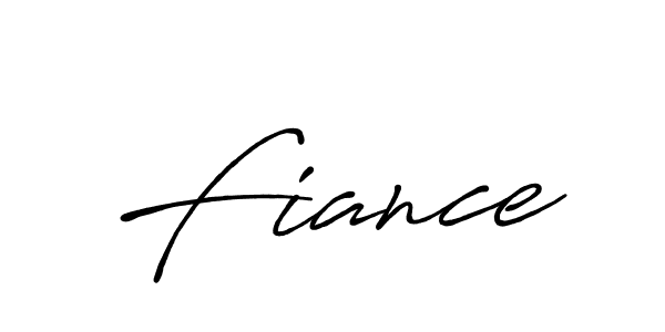 Design your own signature with our free online signature maker. With this signature software, you can create a handwritten (Antro_Vectra_Bolder) signature for name Fiance. Fiance signature style 7 images and pictures png