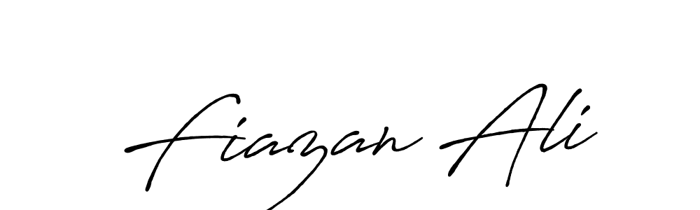 How to make Fiazan Ali name signature. Use Antro_Vectra_Bolder style for creating short signs online. This is the latest handwritten sign. Fiazan Ali signature style 7 images and pictures png