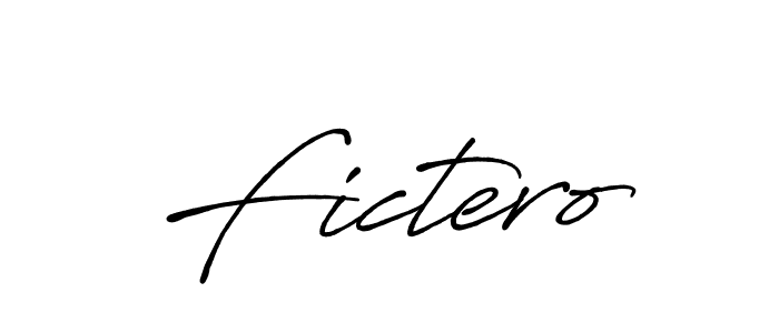 The best way (Antro_Vectra_Bolder) to make a short signature is to pick only two or three words in your name. The name Fictero include a total of six letters. For converting this name. Fictero signature style 7 images and pictures png