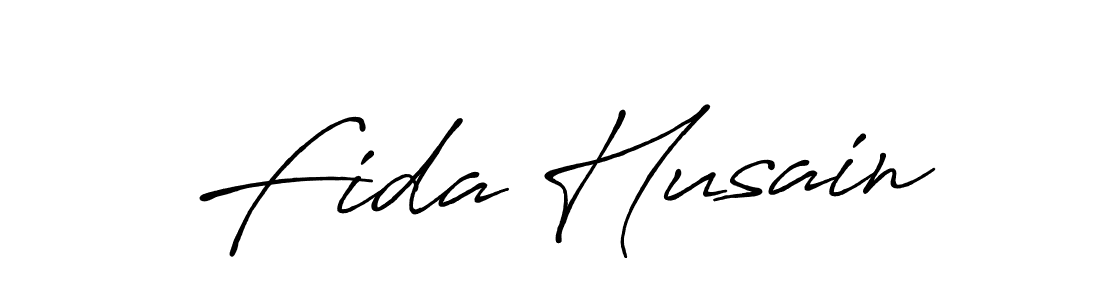 Design your own signature with our free online signature maker. With this signature software, you can create a handwritten (Antro_Vectra_Bolder) signature for name Fida Husain. Fida Husain signature style 7 images and pictures png