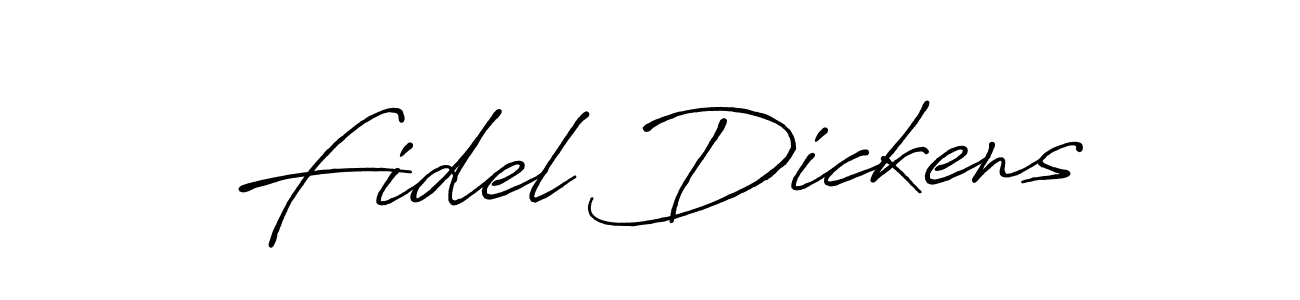 Make a beautiful signature design for name Fidel Dickens. With this signature (Antro_Vectra_Bolder) style, you can create a handwritten signature for free. Fidel Dickens signature style 7 images and pictures png