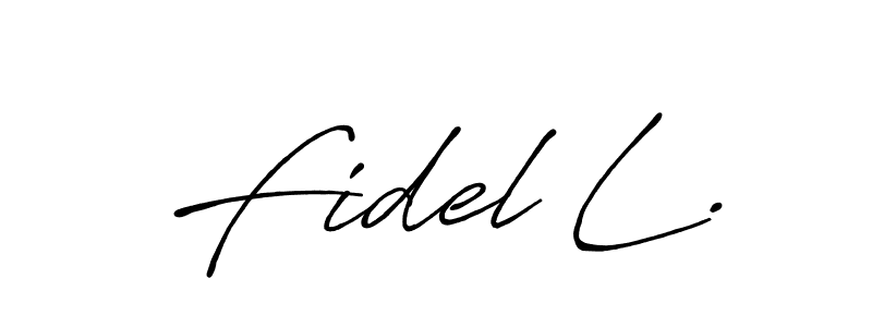 You can use this online signature creator to create a handwritten signature for the name Fidel L.. This is the best online autograph maker. Fidel L. signature style 7 images and pictures png