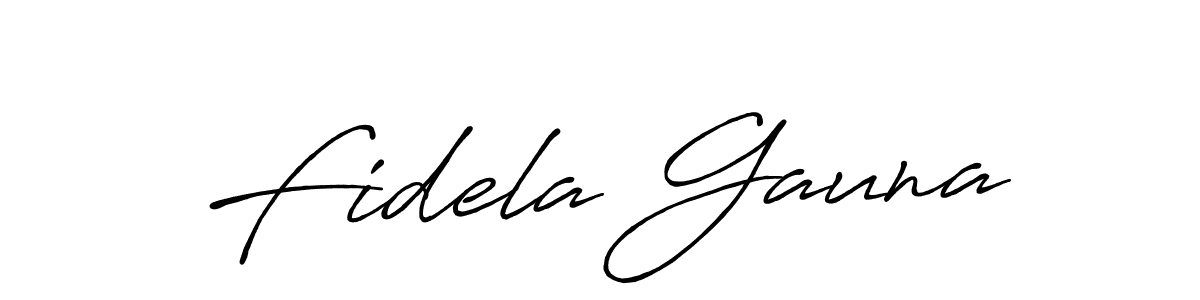 Make a beautiful signature design for name Fidela Gauna. Use this online signature maker to create a handwritten signature for free. Fidela Gauna signature style 7 images and pictures png