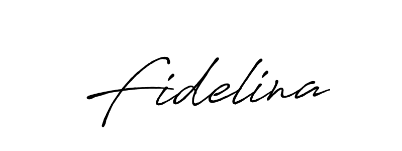 Design your own signature with our free online signature maker. With this signature software, you can create a handwritten (Antro_Vectra_Bolder) signature for name Fidelina. Fidelina signature style 7 images and pictures png