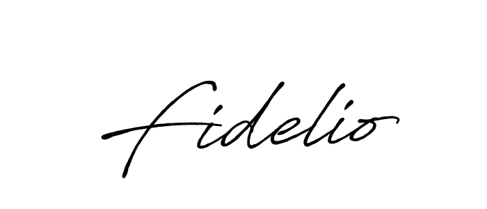 Design your own signature with our free online signature maker. With this signature software, you can create a handwritten (Antro_Vectra_Bolder) signature for name Fidelio. Fidelio signature style 7 images and pictures png