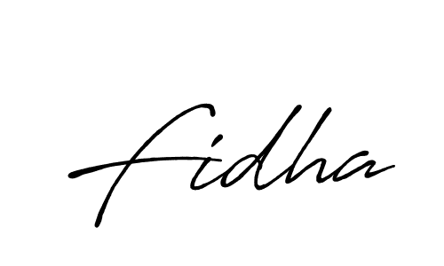 Design your own signature with our free online signature maker. With this signature software, you can create a handwritten (Antro_Vectra_Bolder) signature for name Fidha. Fidha signature style 7 images and pictures png