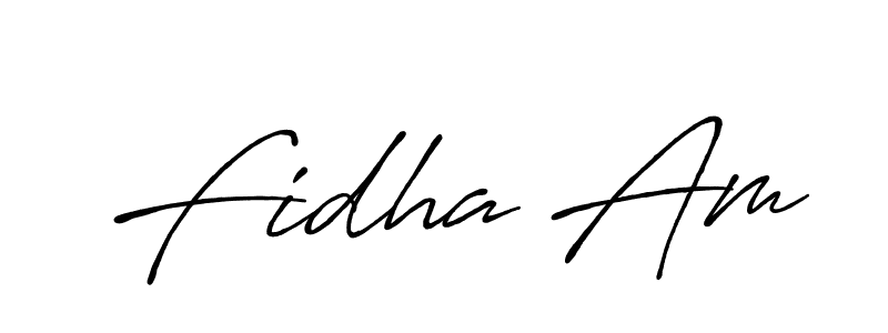 The best way (Antro_Vectra_Bolder) to make a short signature is to pick only two or three words in your name. The name Fidha Am include a total of six letters. For converting this name. Fidha Am signature style 7 images and pictures png