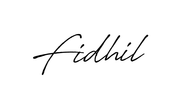 Create a beautiful signature design for name Fidhil. With this signature (Antro_Vectra_Bolder) fonts, you can make a handwritten signature for free. Fidhil signature style 7 images and pictures png