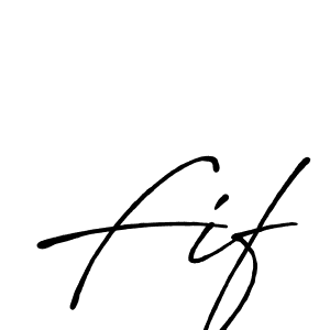 Use a signature maker to create a handwritten signature online. With this signature software, you can design (Antro_Vectra_Bolder) your own signature for name Fif. Fif signature style 7 images and pictures png