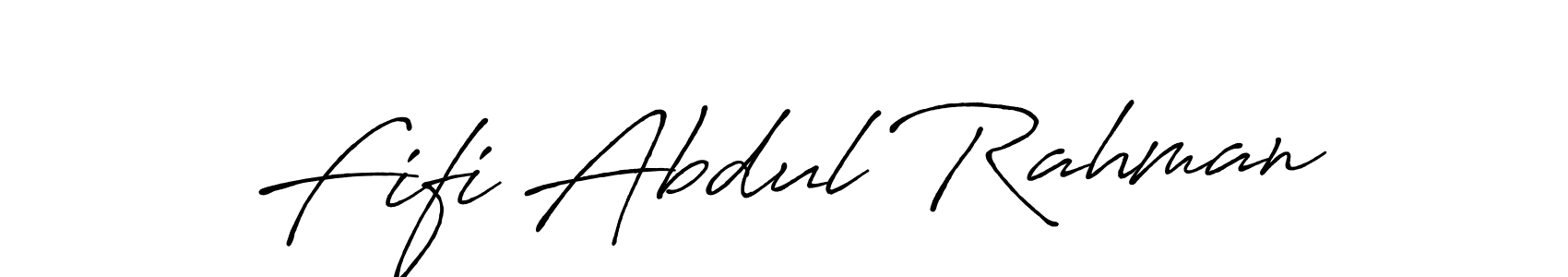 Fifi Abdul Rahman stylish signature style. Best Handwritten Sign (Antro_Vectra_Bolder) for my name. Handwritten Signature Collection Ideas for my name Fifi Abdul Rahman. Fifi Abdul Rahman signature style 7 images and pictures png