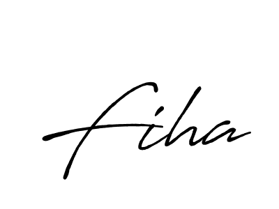 How to make Fiha name signature. Use Antro_Vectra_Bolder style for creating short signs online. This is the latest handwritten sign. Fiha signature style 7 images and pictures png