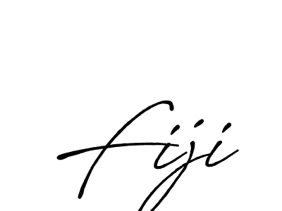 Fiji stylish signature style. Best Handwritten Sign (Antro_Vectra_Bolder) for my name. Handwritten Signature Collection Ideas for my name Fiji. Fiji signature style 7 images and pictures png