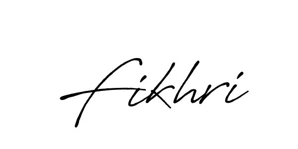 Use a signature maker to create a handwritten signature online. With this signature software, you can design (Antro_Vectra_Bolder) your own signature for name Fikhri. Fikhri signature style 7 images and pictures png