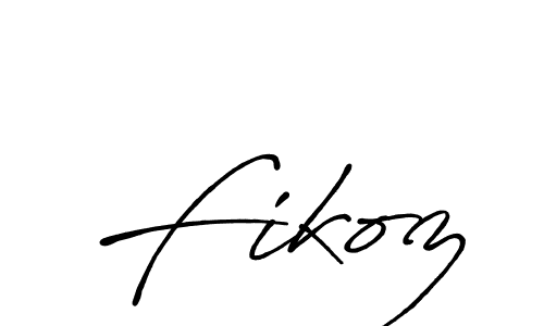 Design your own signature with our free online signature maker. With this signature software, you can create a handwritten (Antro_Vectra_Bolder) signature for name Fikoz. Fikoz signature style 7 images and pictures png