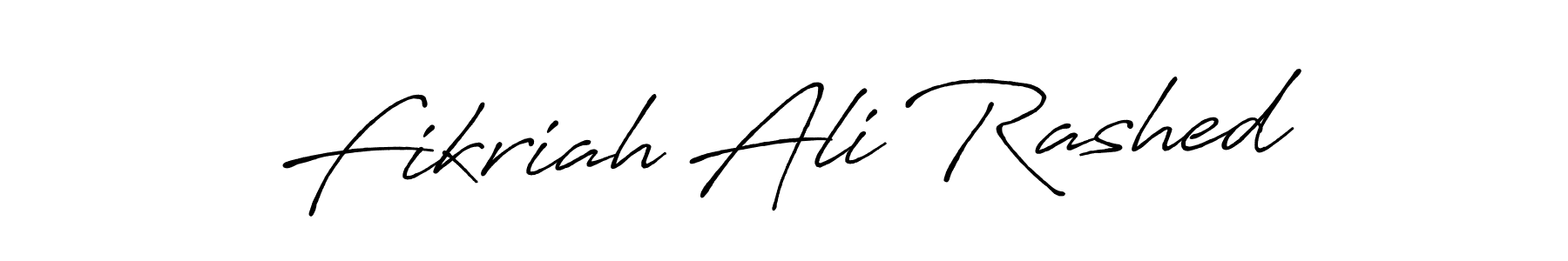 It looks lik you need a new signature style for name Fikriah Ali Rashed. Design unique handwritten (Antro_Vectra_Bolder) signature with our free signature maker in just a few clicks. Fikriah Ali Rashed signature style 7 images and pictures png