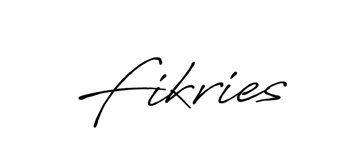 Also You can easily find your signature by using the search form. We will create Fikries name handwritten signature images for you free of cost using Antro_Vectra_Bolder sign style. Fikries signature style 7 images and pictures png
