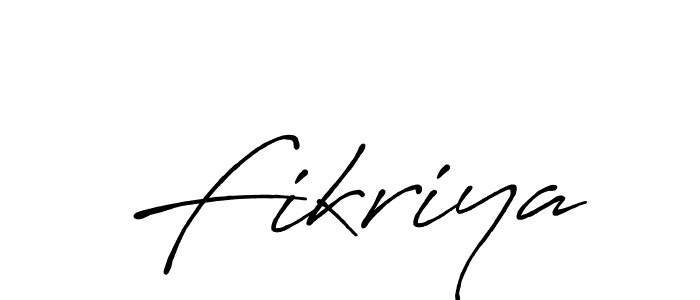 Design your own signature with our free online signature maker. With this signature software, you can create a handwritten (Antro_Vectra_Bolder) signature for name Fikriya. Fikriya signature style 7 images and pictures png