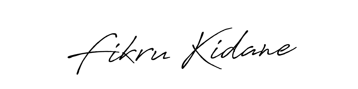 Use a signature maker to create a handwritten signature online. With this signature software, you can design (Antro_Vectra_Bolder) your own signature for name Fikru Kidane. Fikru Kidane signature style 7 images and pictures png