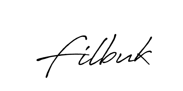 How to make Filbuk signature? Antro_Vectra_Bolder is a professional autograph style. Create handwritten signature for Filbuk name. Filbuk signature style 7 images and pictures png