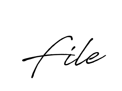 How to make File signature? Antro_Vectra_Bolder is a professional autograph style. Create handwritten signature for File name. File signature style 7 images and pictures png