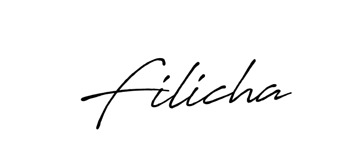 Also we have Filicha name is the best signature style. Create professional handwritten signature collection using Antro_Vectra_Bolder autograph style. Filicha signature style 7 images and pictures png