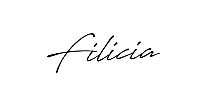 Use a signature maker to create a handwritten signature online. With this signature software, you can design (Antro_Vectra_Bolder) your own signature for name Filicia. Filicia signature style 7 images and pictures png
