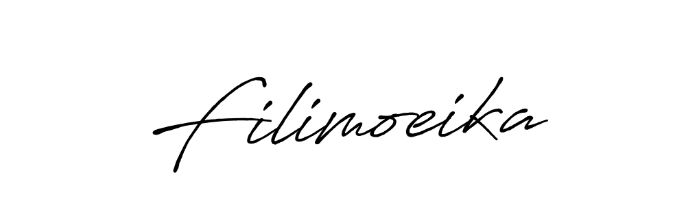 Once you've used our free online signature maker to create your best signature Antro_Vectra_Bolder style, it's time to enjoy all of the benefits that Filimoeika name signing documents. Filimoeika signature style 7 images and pictures png